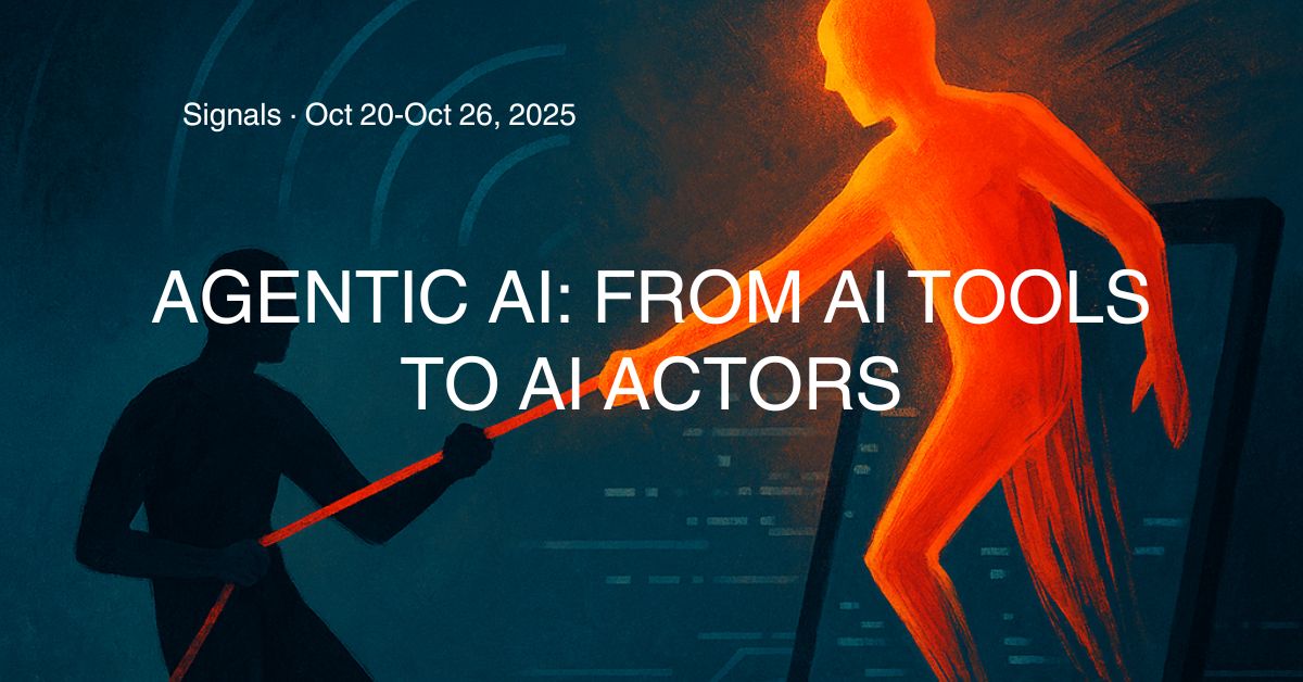 Agentic AI: From AI Tools to AI Actors