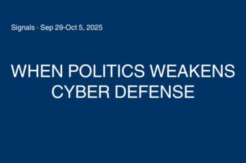 When Politics Weakens Cyber Defense